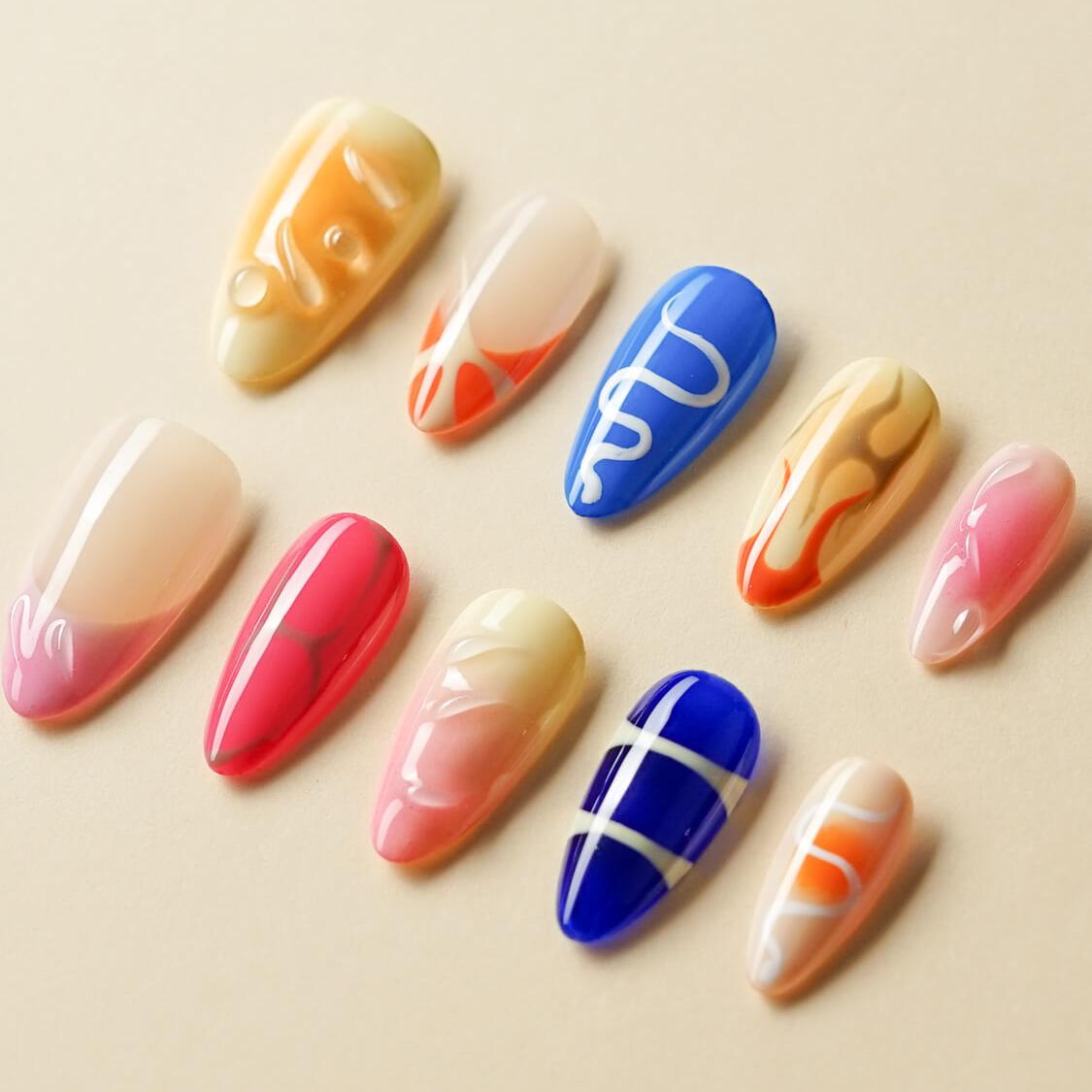 Pattern Press On Nails - Joyeenails