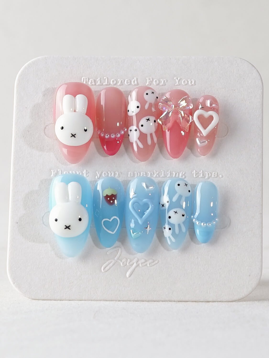 MIFFY XOXO - Joyeenails - AN063 - XS / Medium Almond