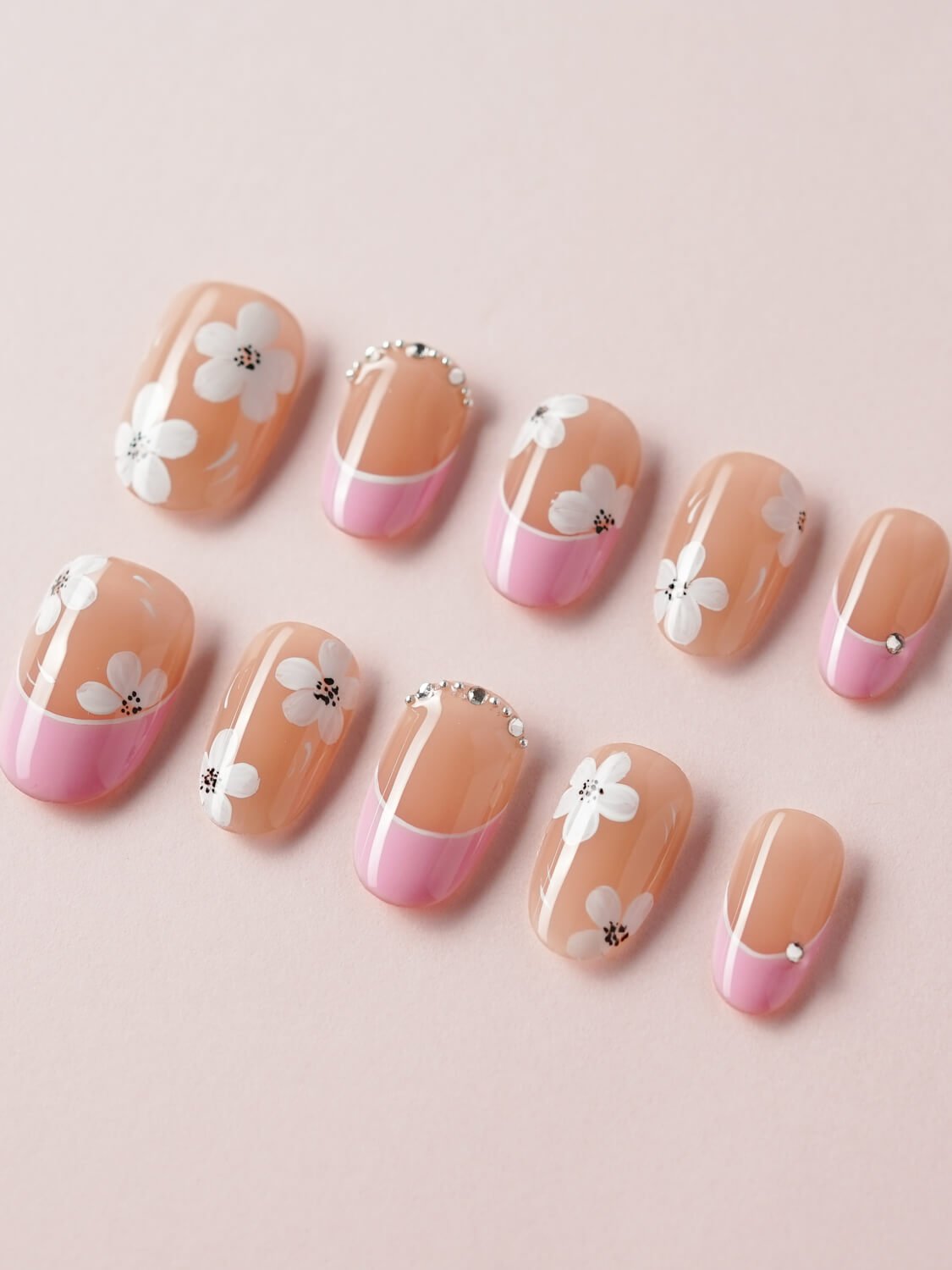 Sakura Fall - Joyeenails - FT016 - XS / Short Oval