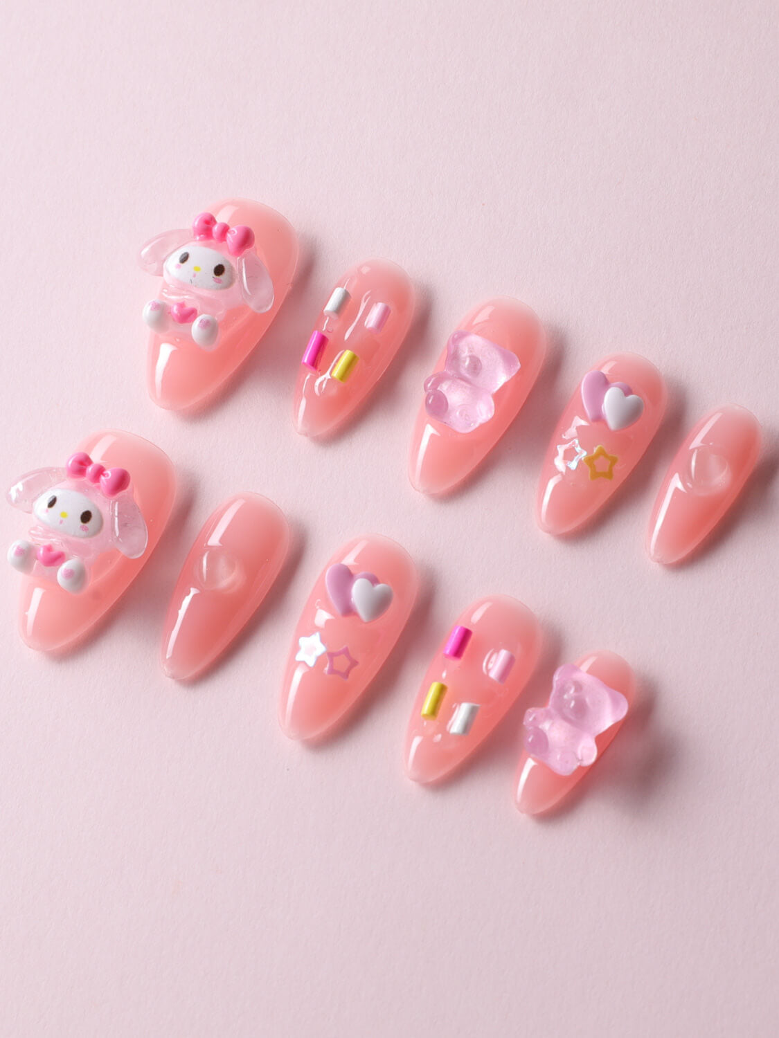 Pink Nails Candy Bear