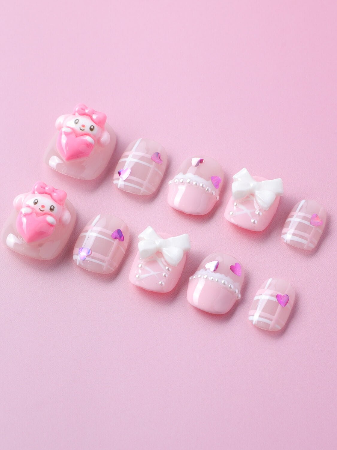 Cutest Melody - Joyeenails - AN040 - XS / Extra Short Squoval