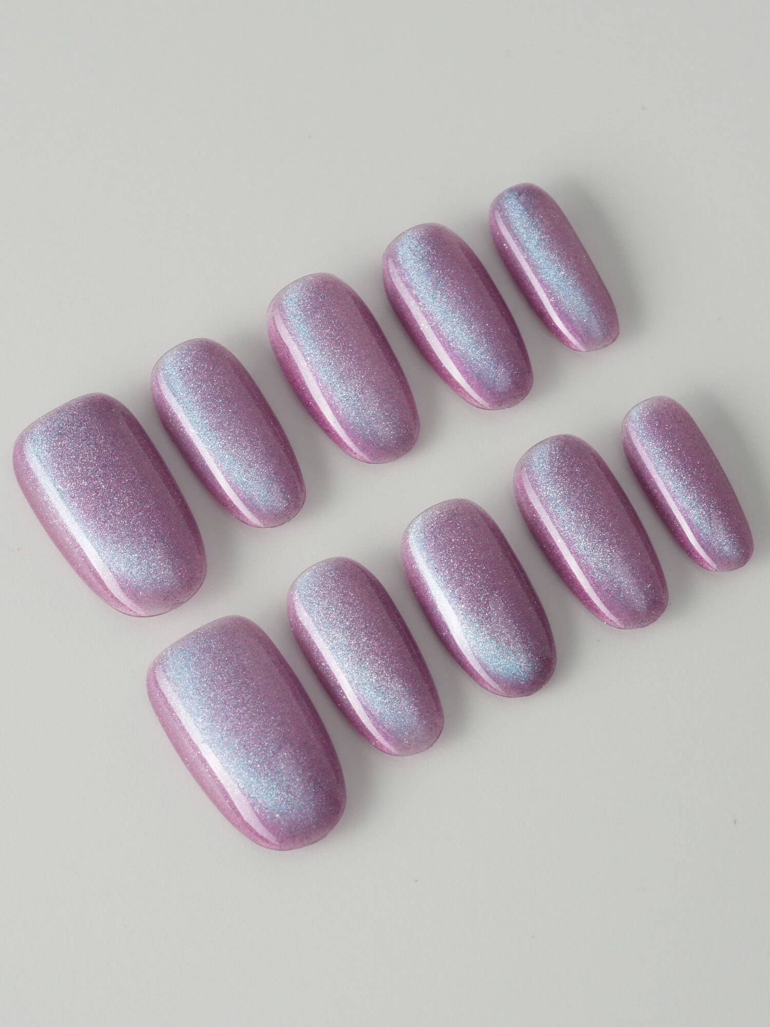 Purple planet - Joyeenails - CE057 - XS / Medium Oval