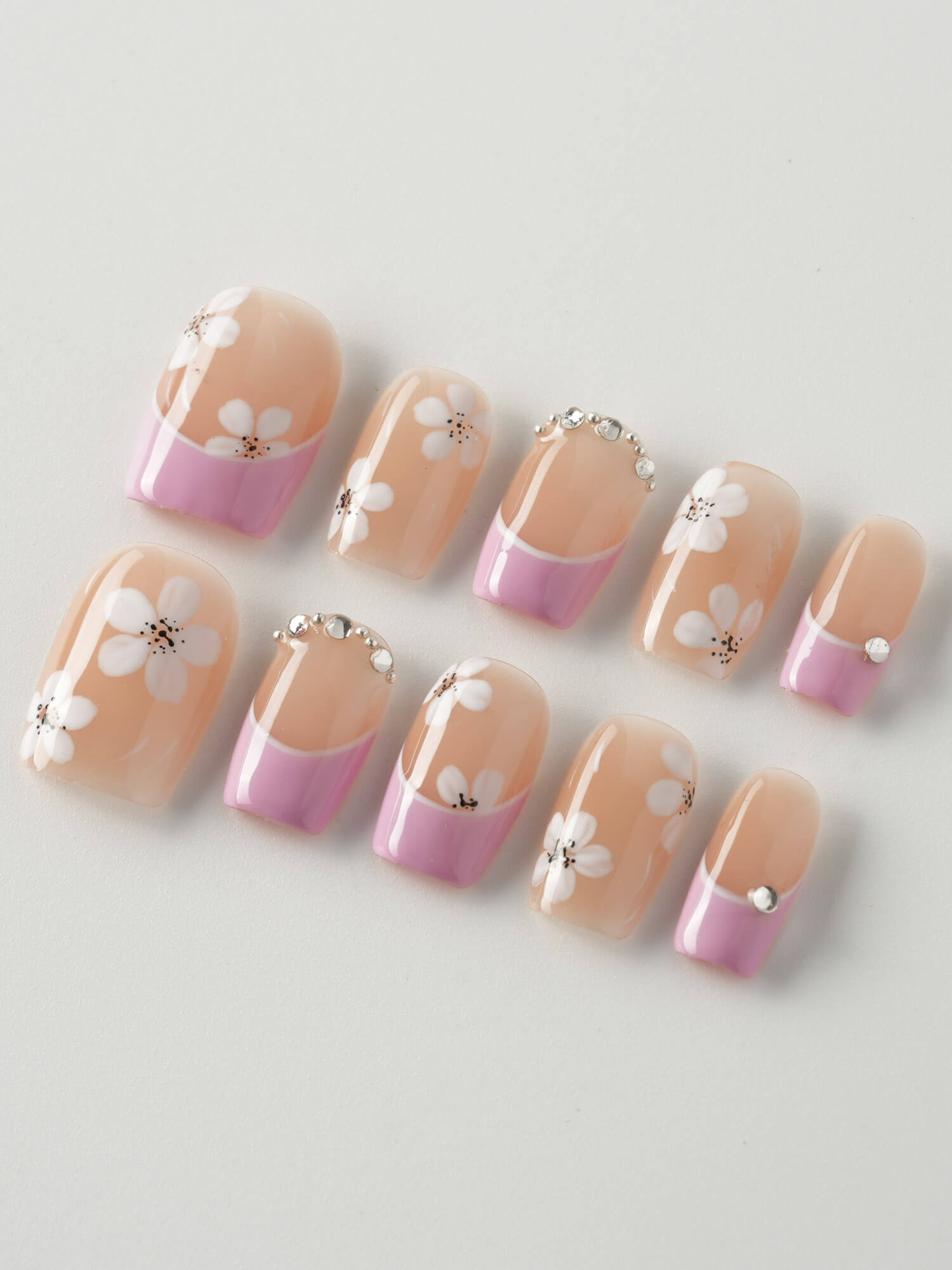 Sakura Fall - Joyeenails - FT016 - XS / Extra Short Square