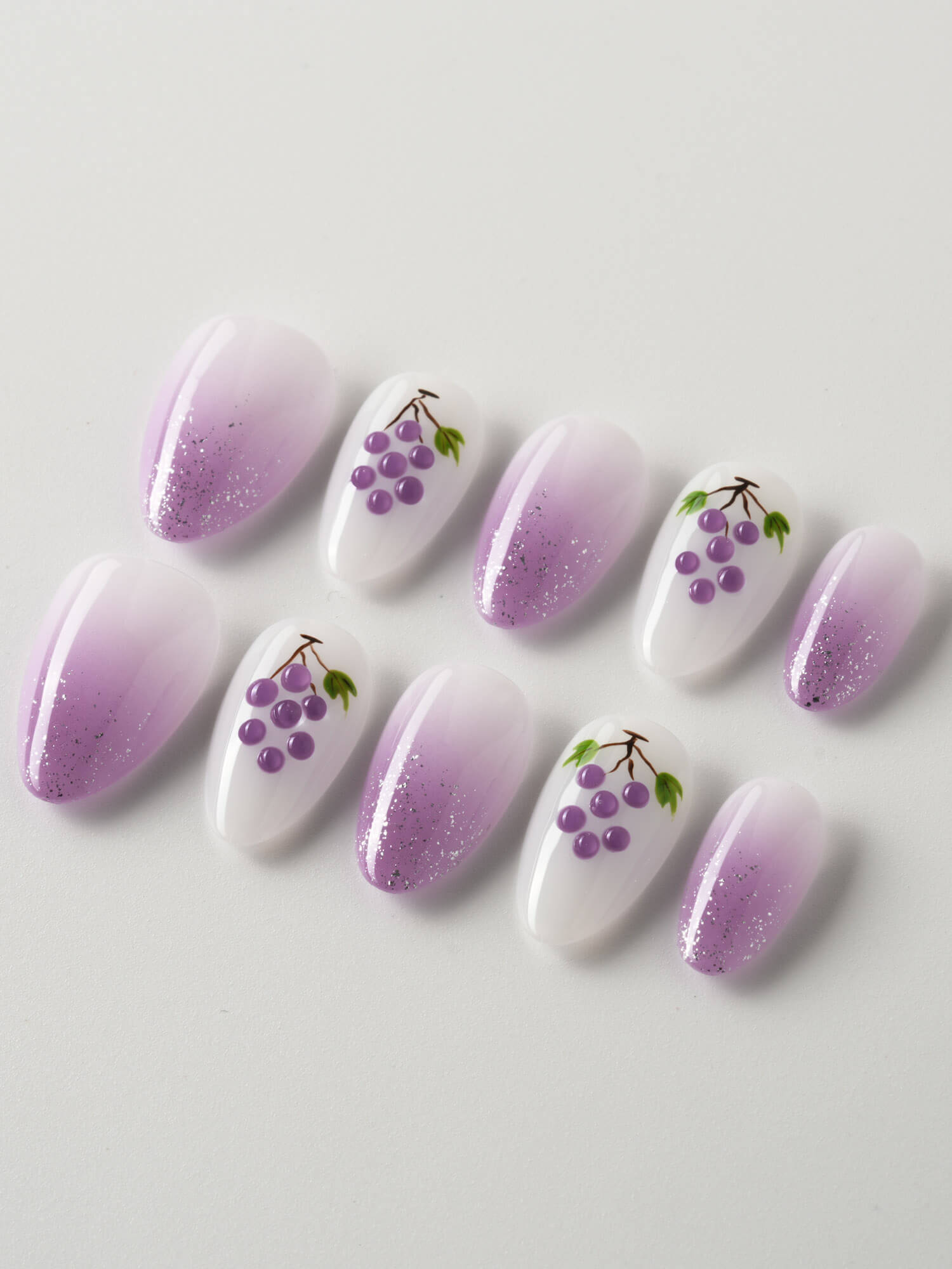 Bubble Grape - Joyeenails - SA057 - XS / Extra Short Almond