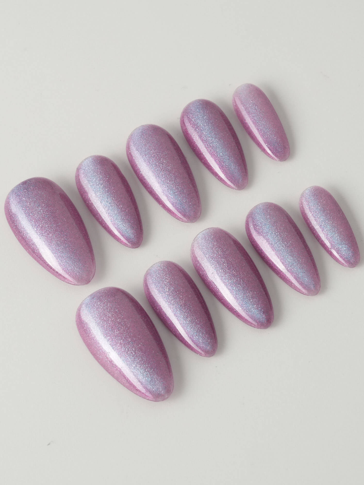 Purple planet - Joyeenails - CE057 - XS / Medium Almond