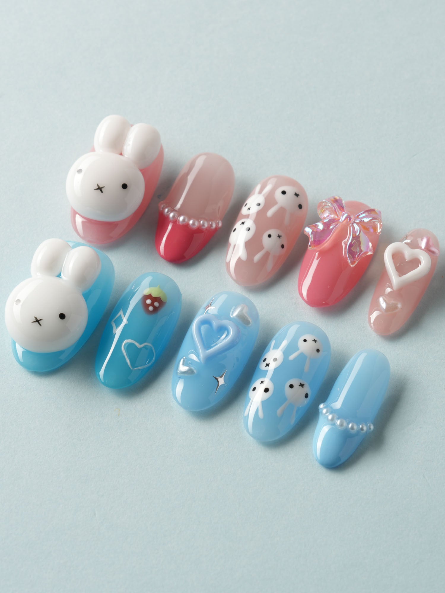 MIFFY XOXO - Joyeenails - AN063 - XS / Medium Oval