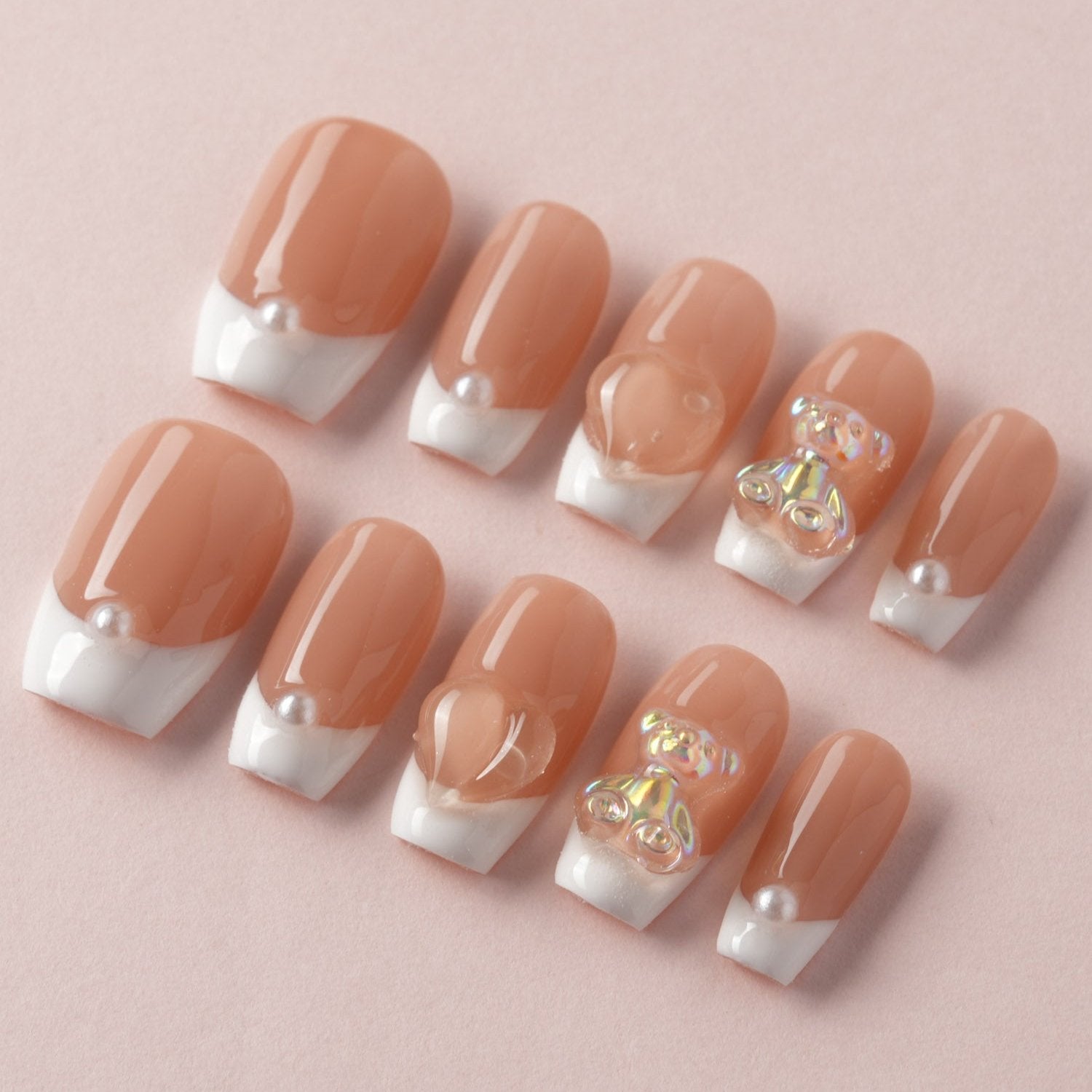 Joyee Cute Frenchtips - Joyeenails - FT005 - 1 - XS / Short Coffin