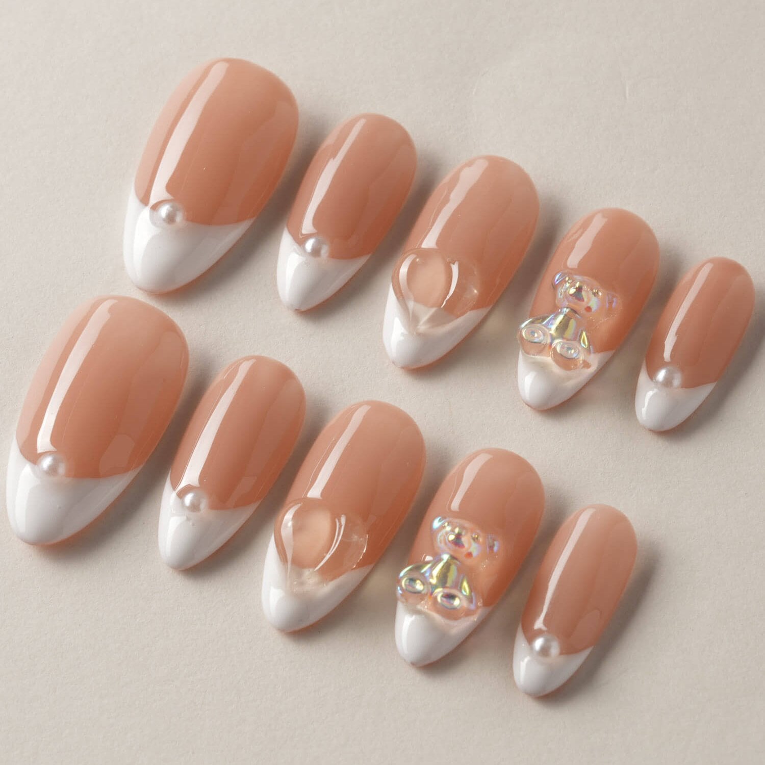 Joyee Cute Frenchtips - Joyeenails - FT005 - 1 - XS / Short Coffin