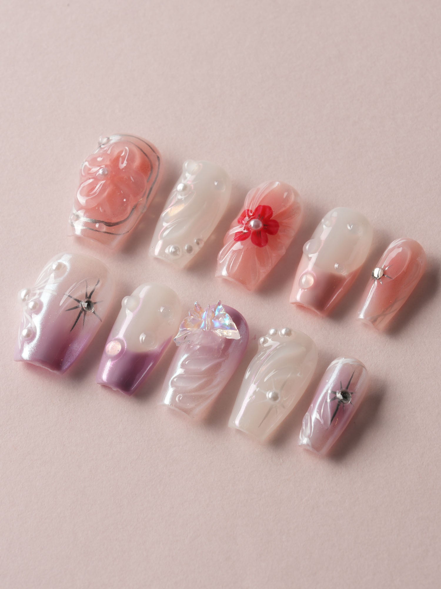 Lavender Blush - Joyeenails - LX037 - XS / Short Coffin