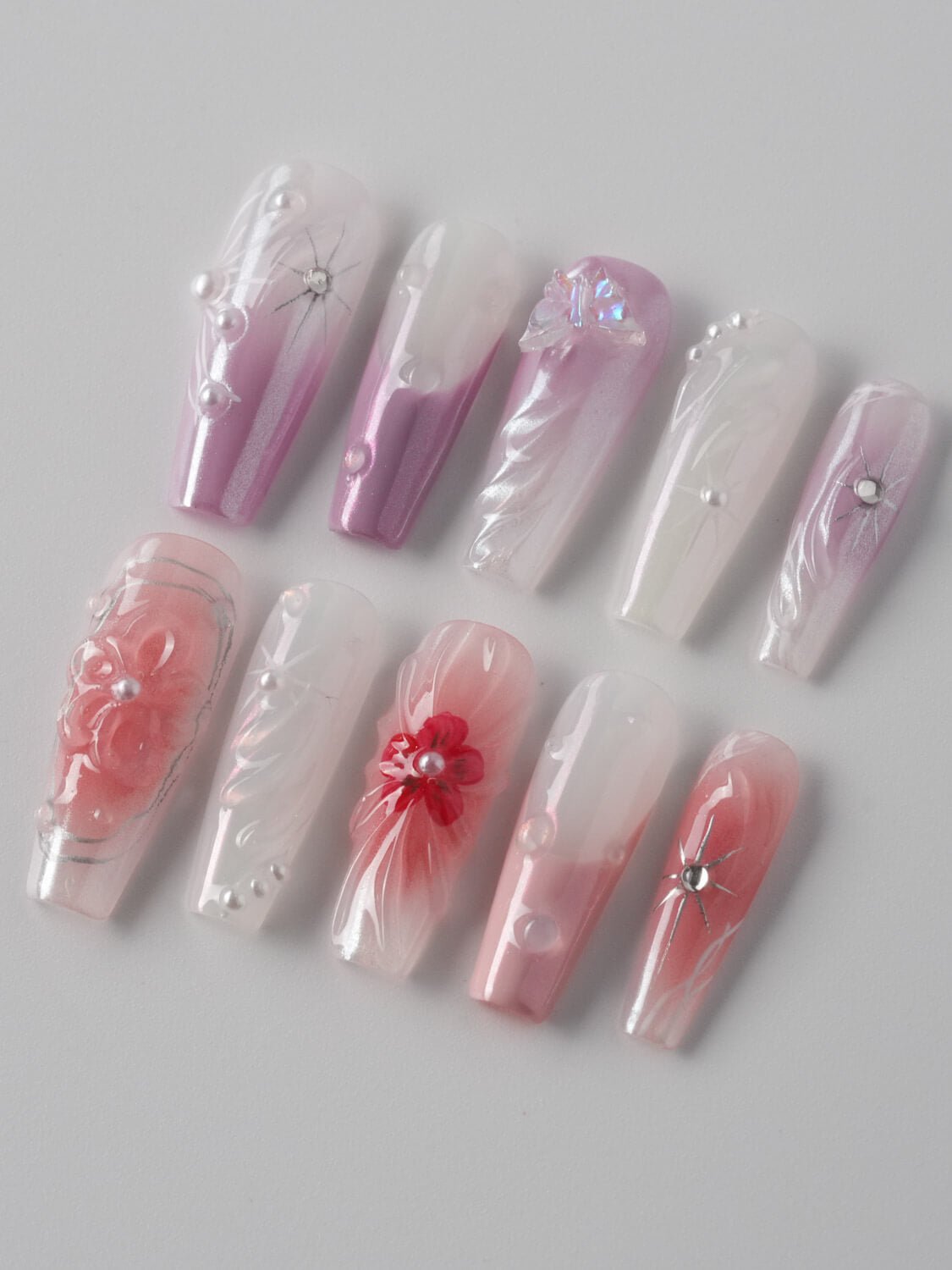 Lavender Blush - Joyeenails - LX037 - XS / Long Coffin