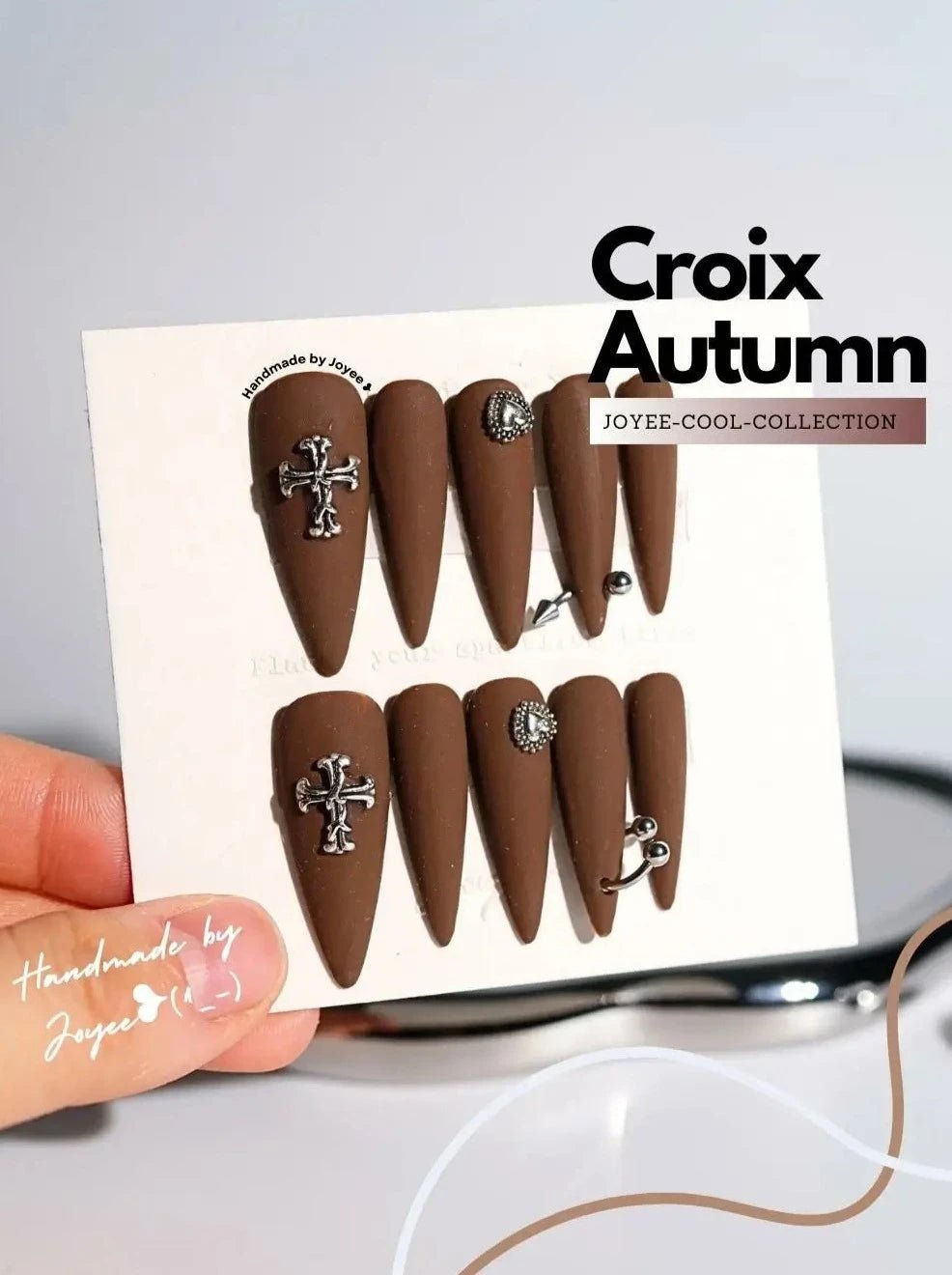 Croix Autumn - Joyeenails - DO037 - XS / Long Stiletto