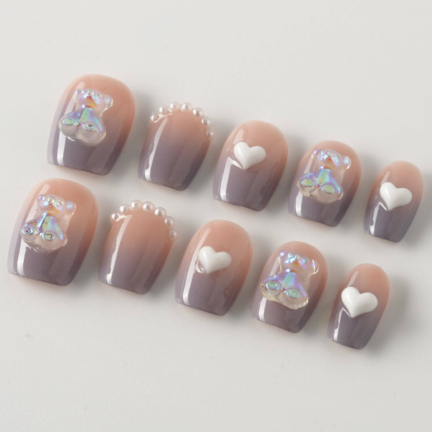 Bear Hug Nude Nails - Joyeenails - CU017 - XS / Extra Short Coffin