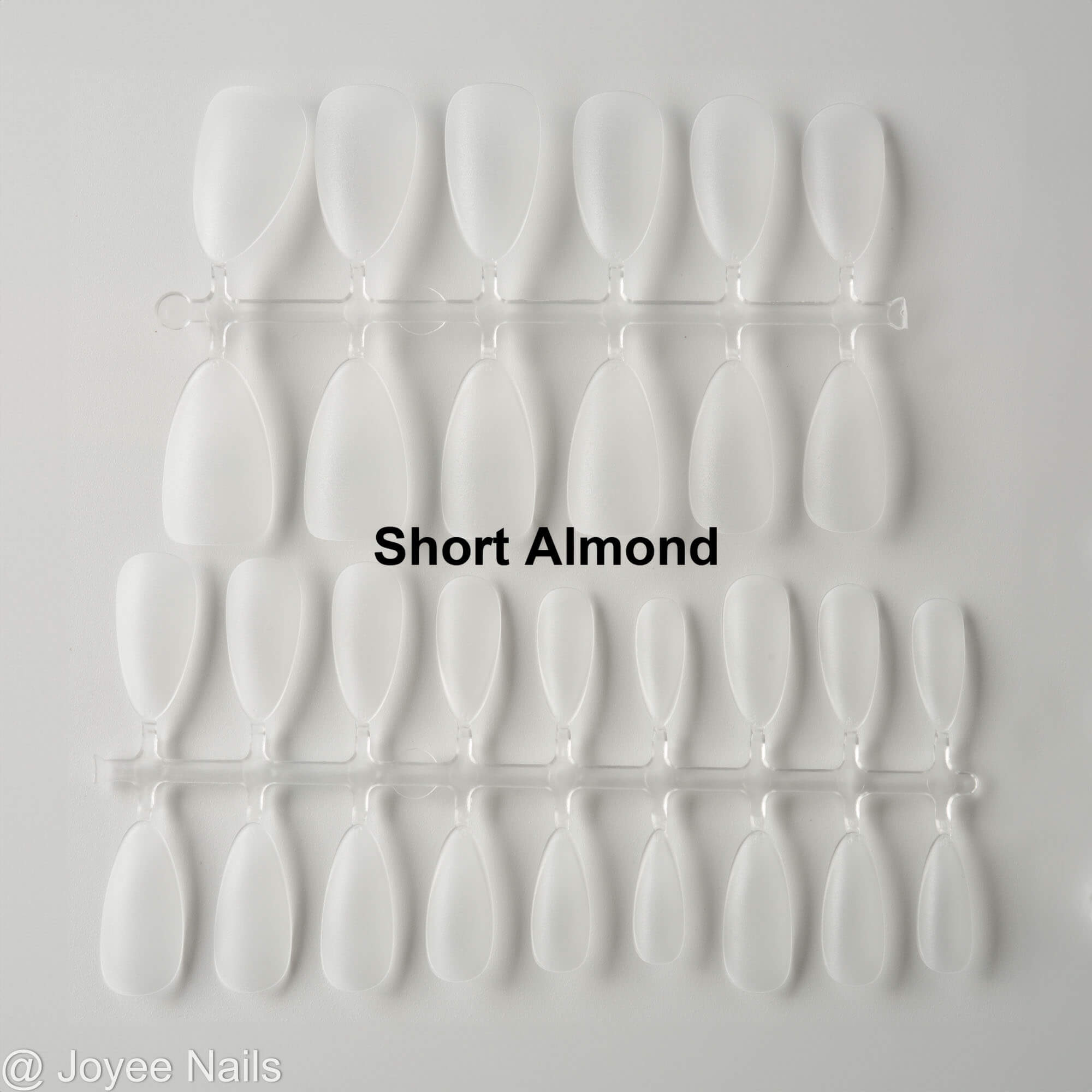 Blank Clear Nail Sizing kit - Joyeenails - NT006 - Short Almond