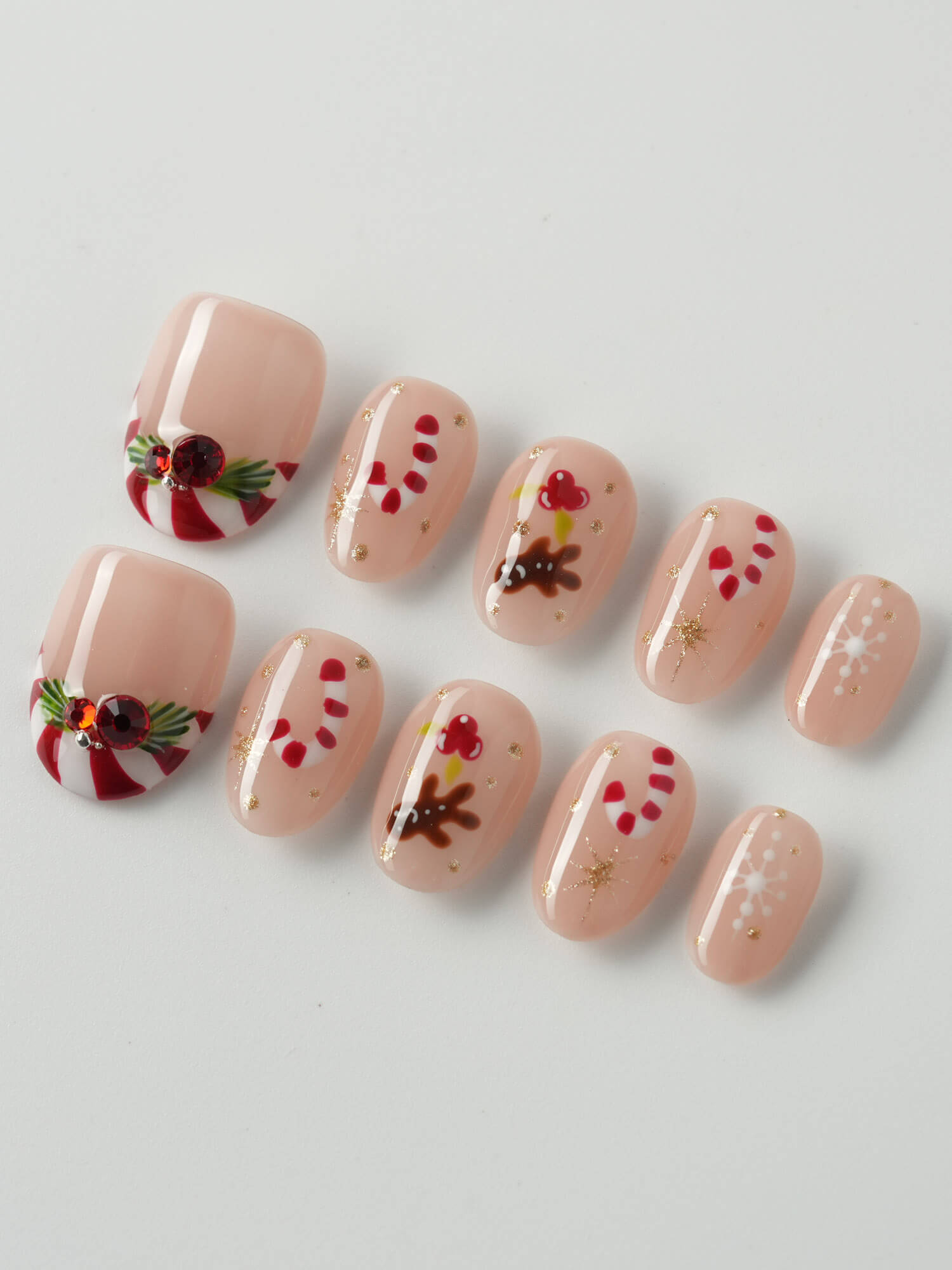 Candy Holiday - Joyeenails - XM023 - XS / Extra Short Oval