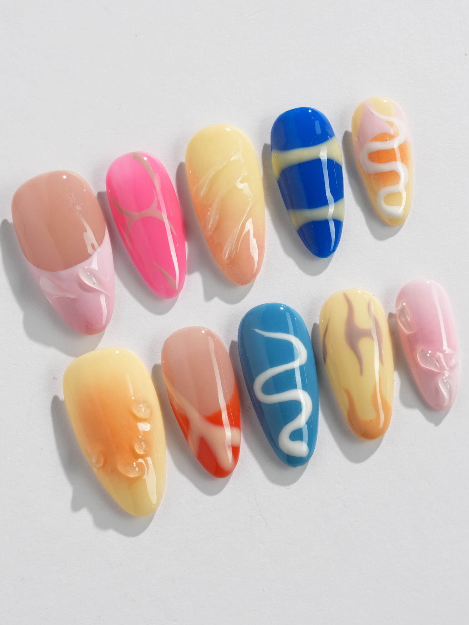 Candy Pop Colored - Joyeenails - CU026 - XS / Medium Almond