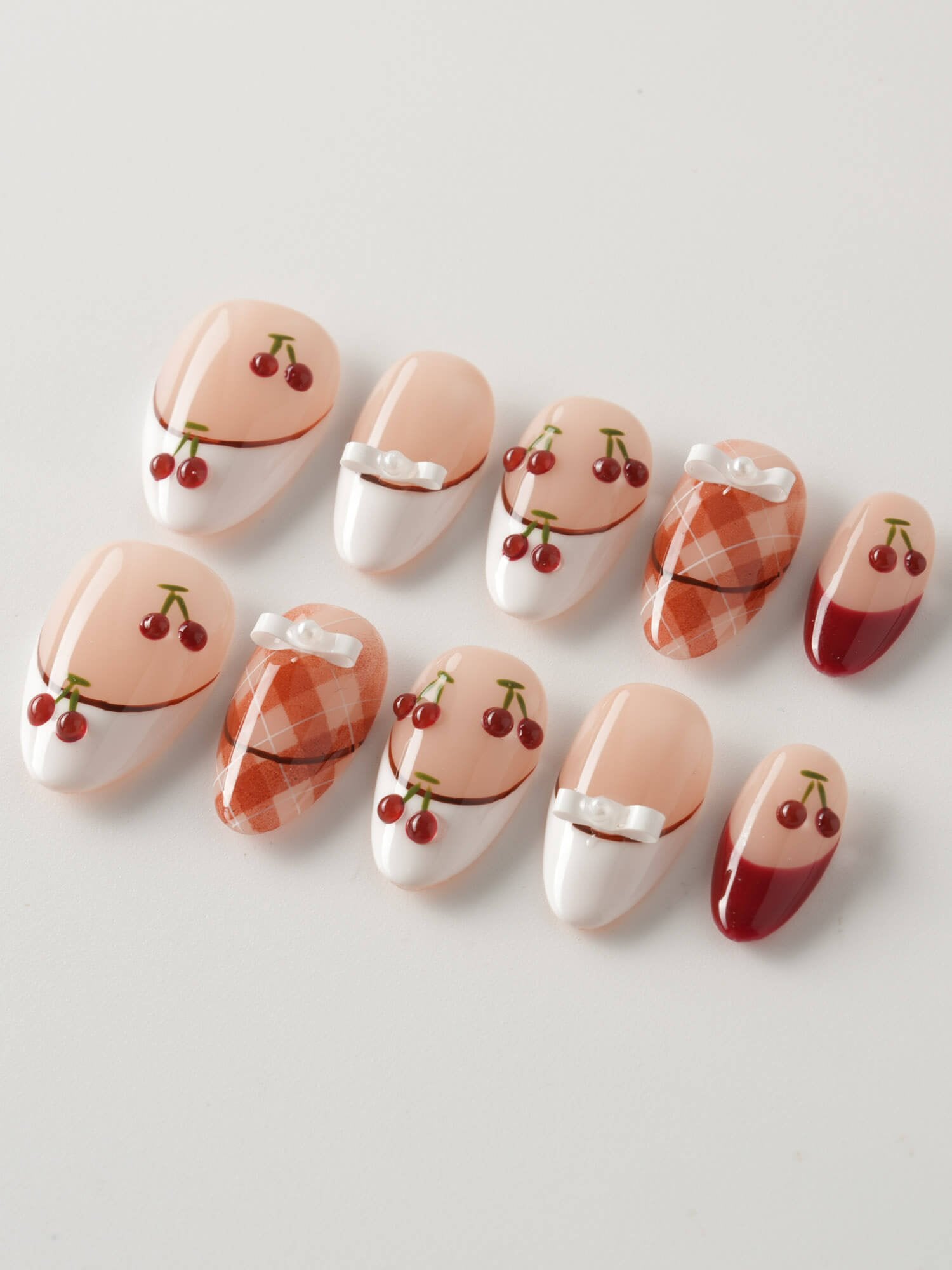 Cherry Miss - Joyeenails - FT040 - XS / Extra Short Almond