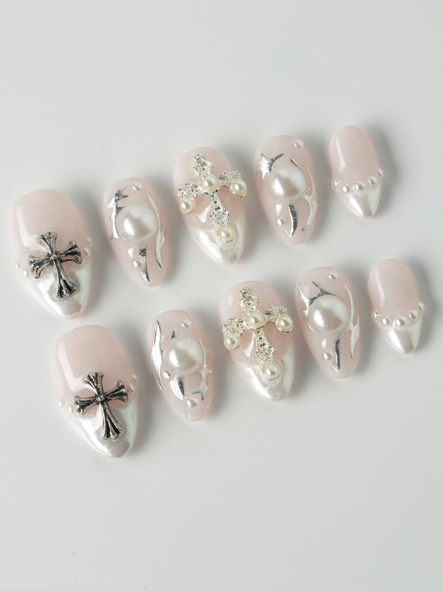 Chrome Heart - Joyeenails - LX022 - XS / Extra Short Almond