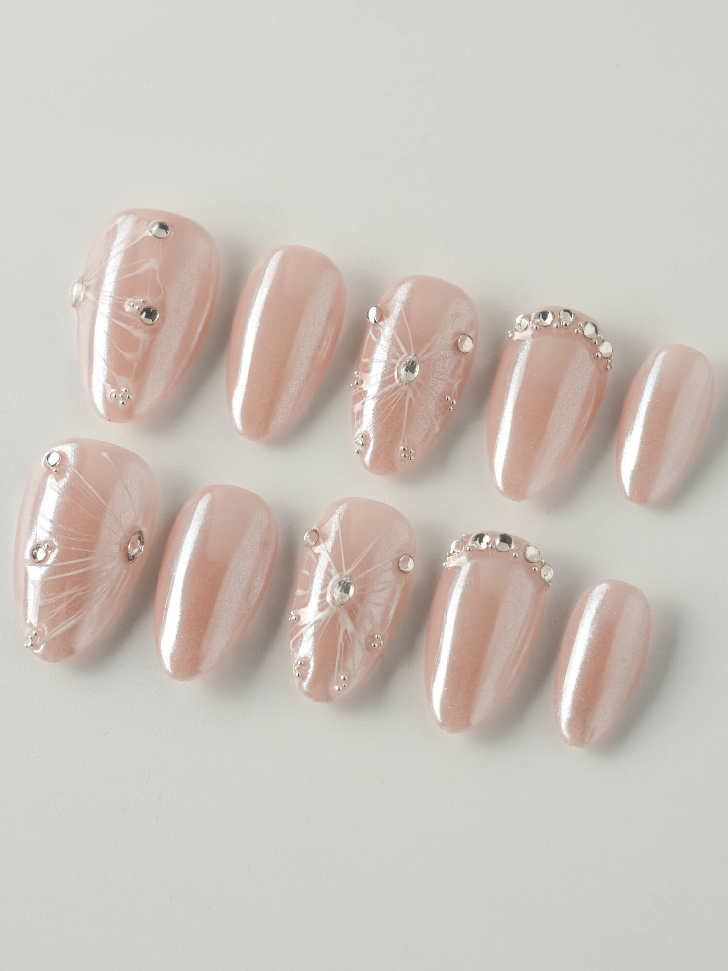 Chrome Wings - Joyeenails - SA060 - XS / Extra Short Almond