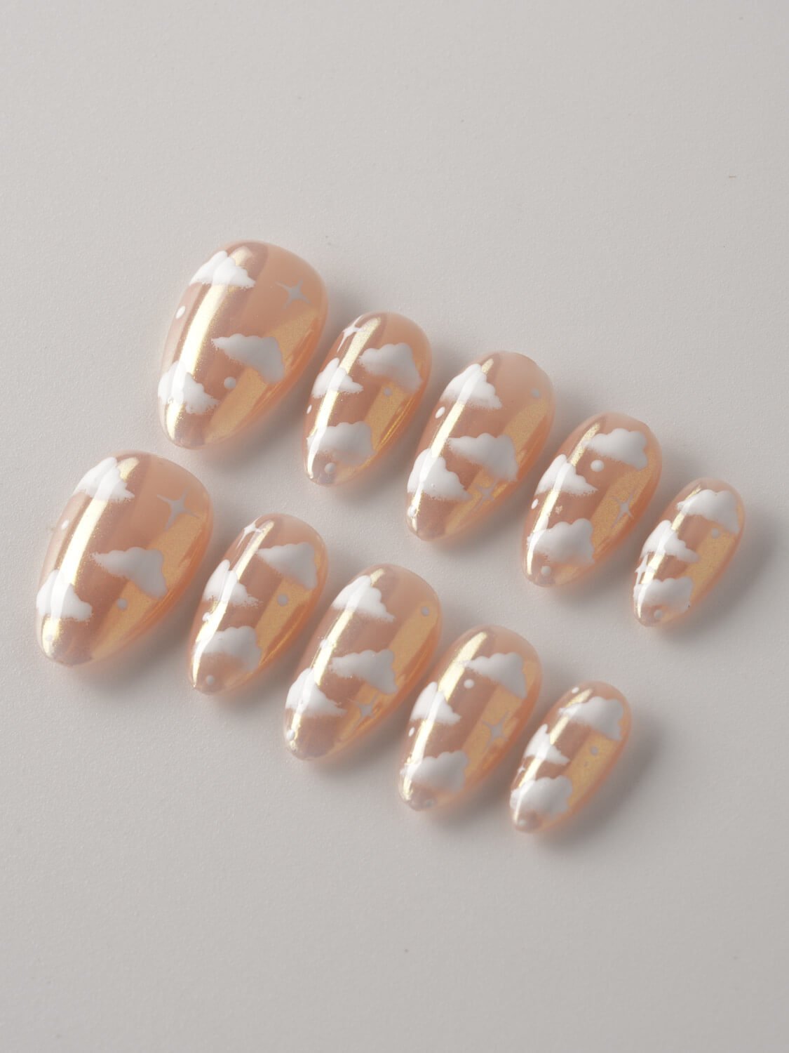 Fluffy Puffs - Joyeenails - SA028 - XS / Extra Short Almond