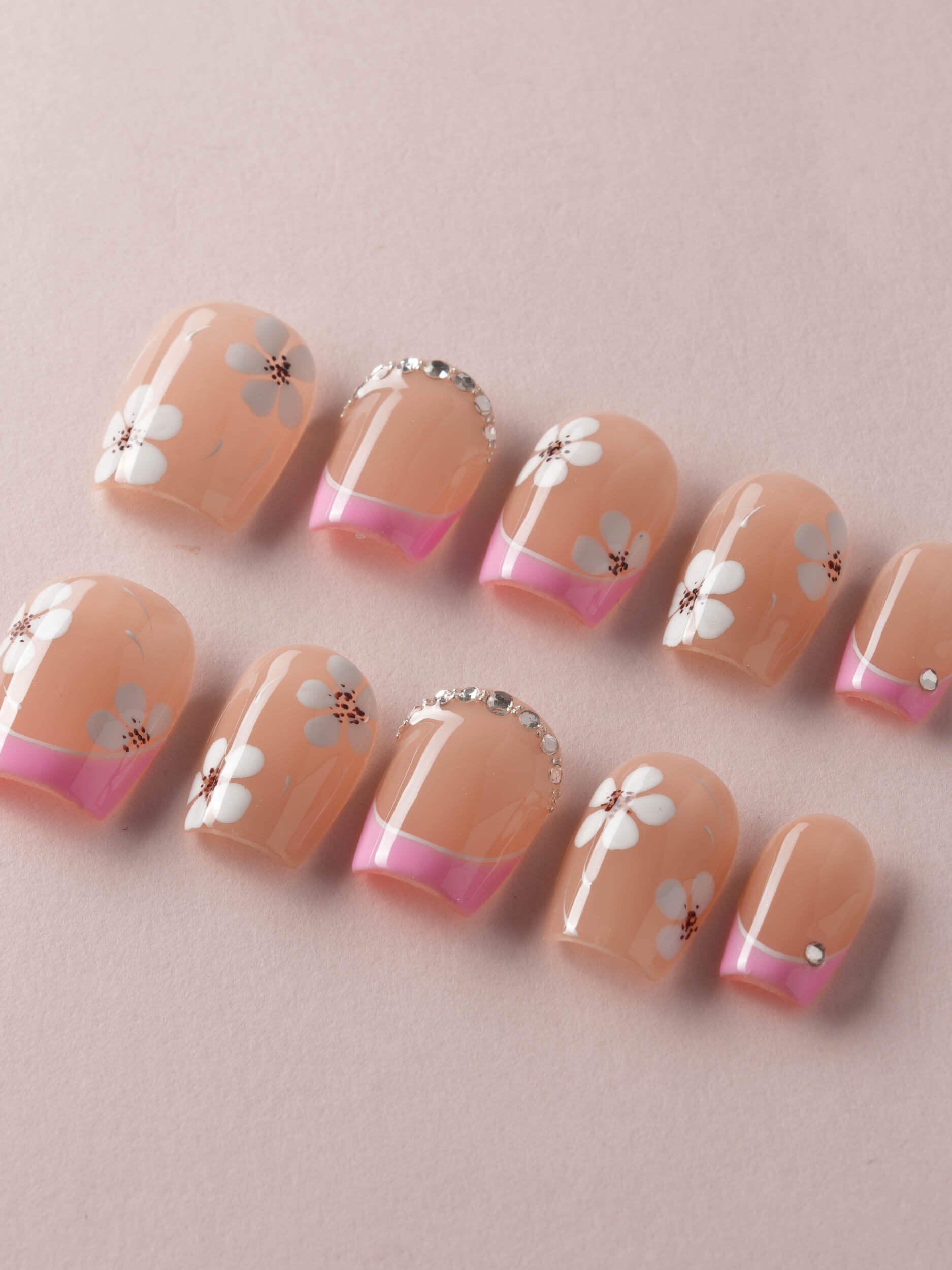 Sakura Fall - Joyeenails - FT016 - XS / Extra Short Coffin