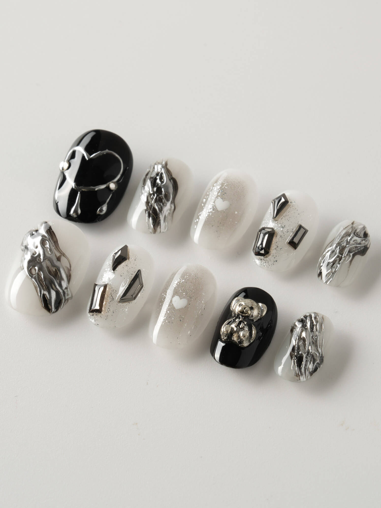 Dark Ice - Joyeenails - DO035 - XS / Extra Short Oval