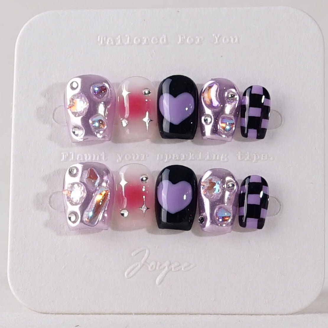 Purple Frost - Joyeenails - DO028 - XS / Extra Short Coffin