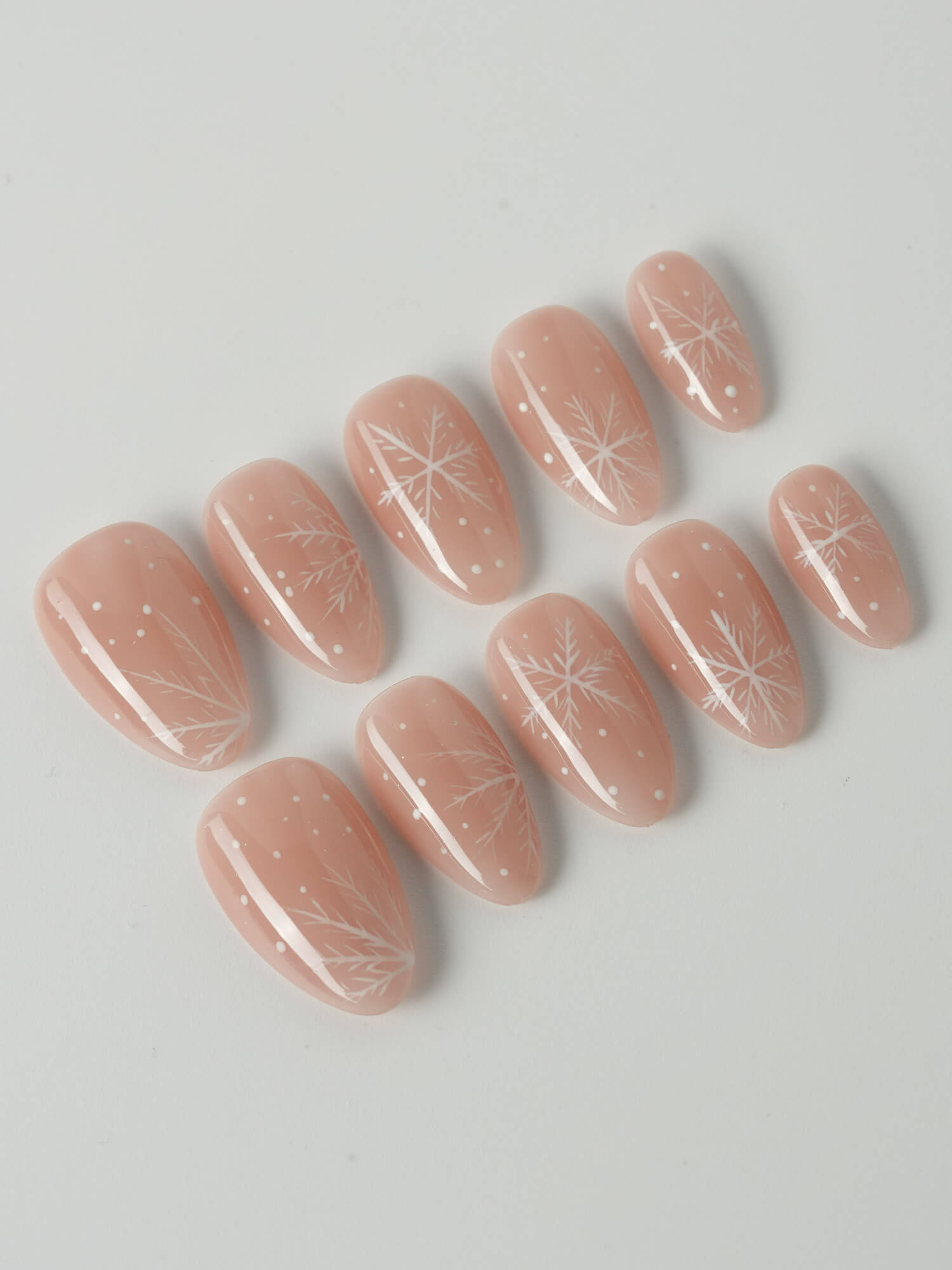 Frost Petals - Joyeenails - XM020 - XS / Extra Short Almond