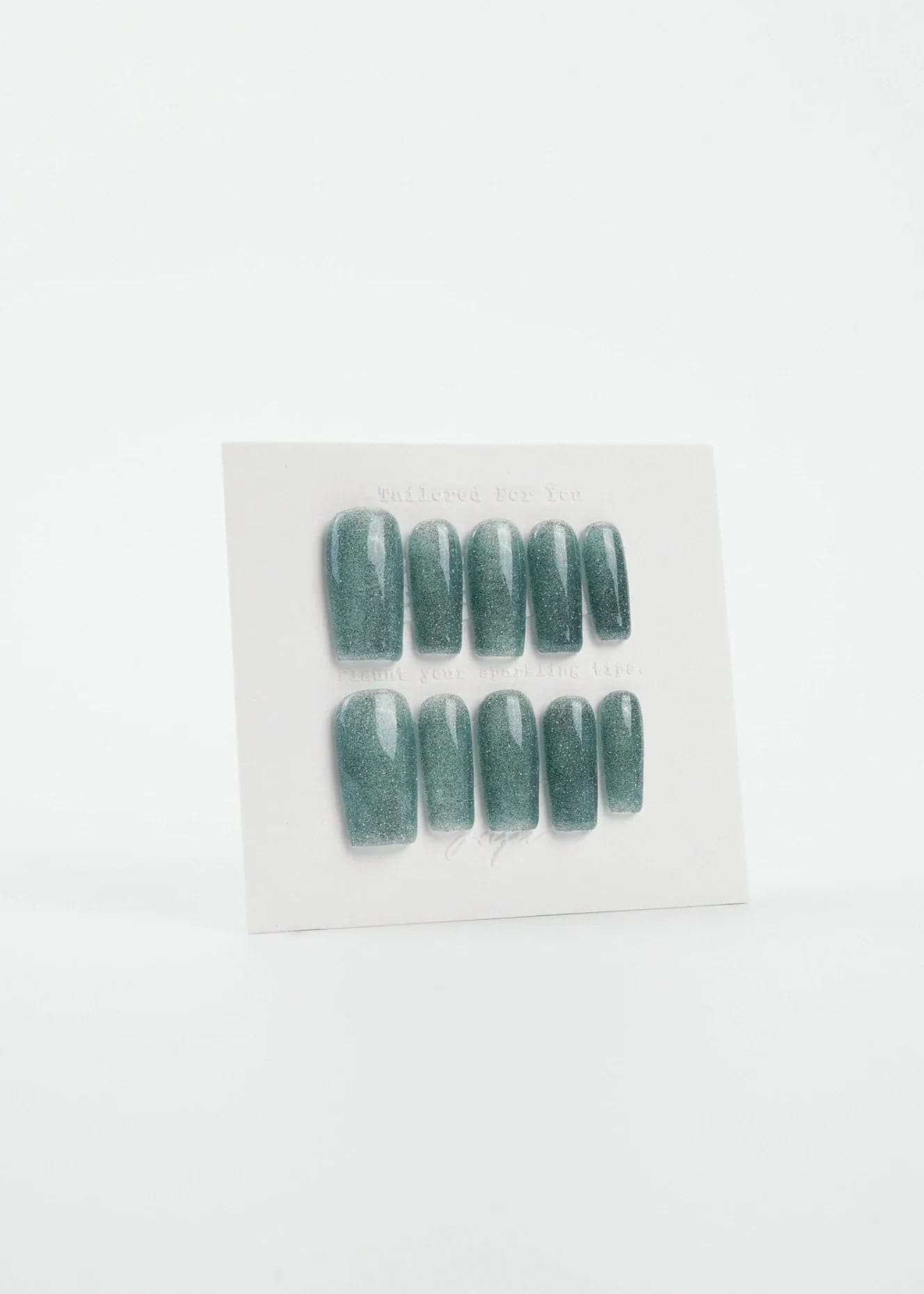 Joyee Best Press On Nails Mediumturquoise / Xs 3