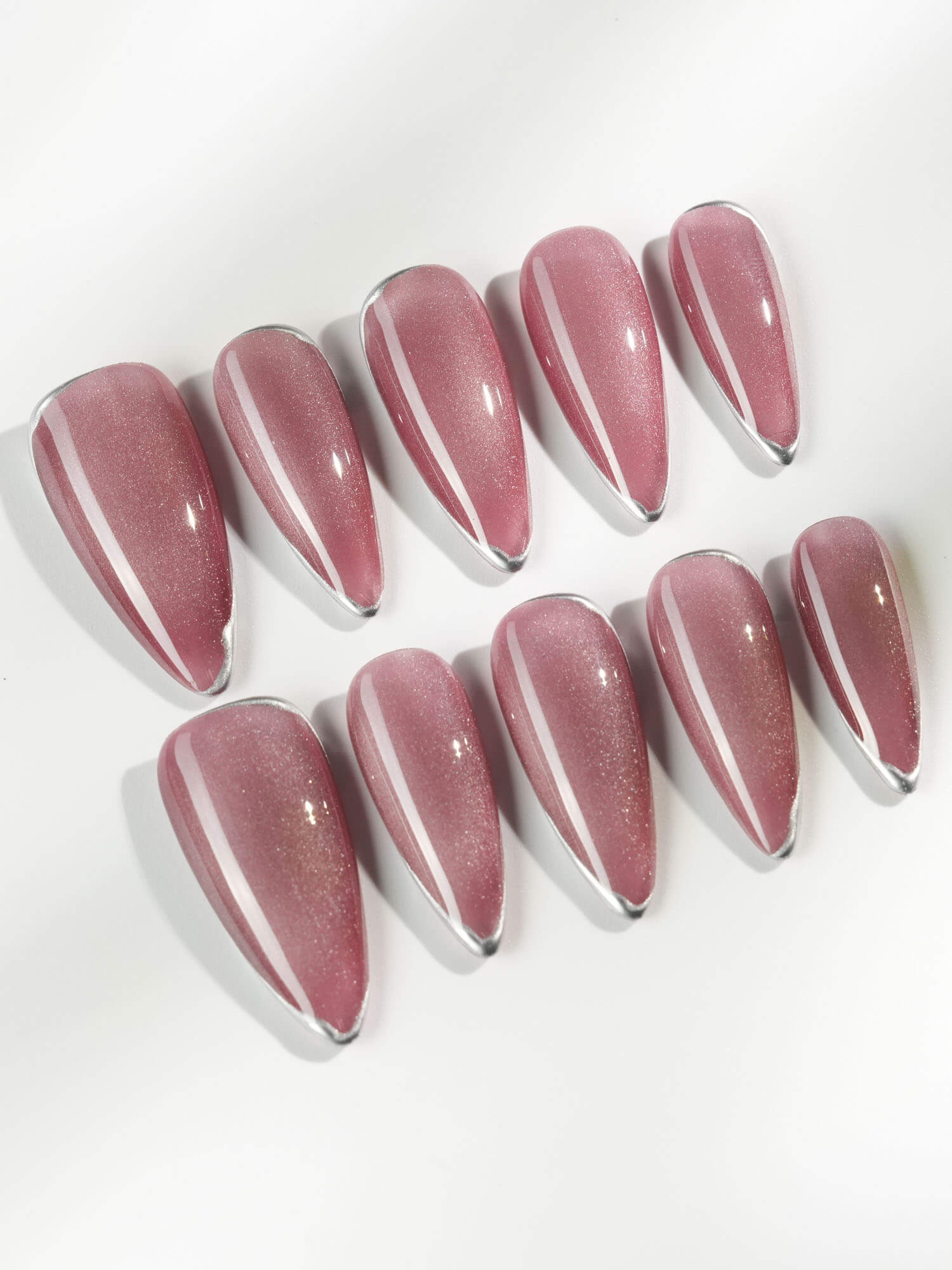 Glowing Stone - Joyeenails - CE070 - XS / Medium Stiletto