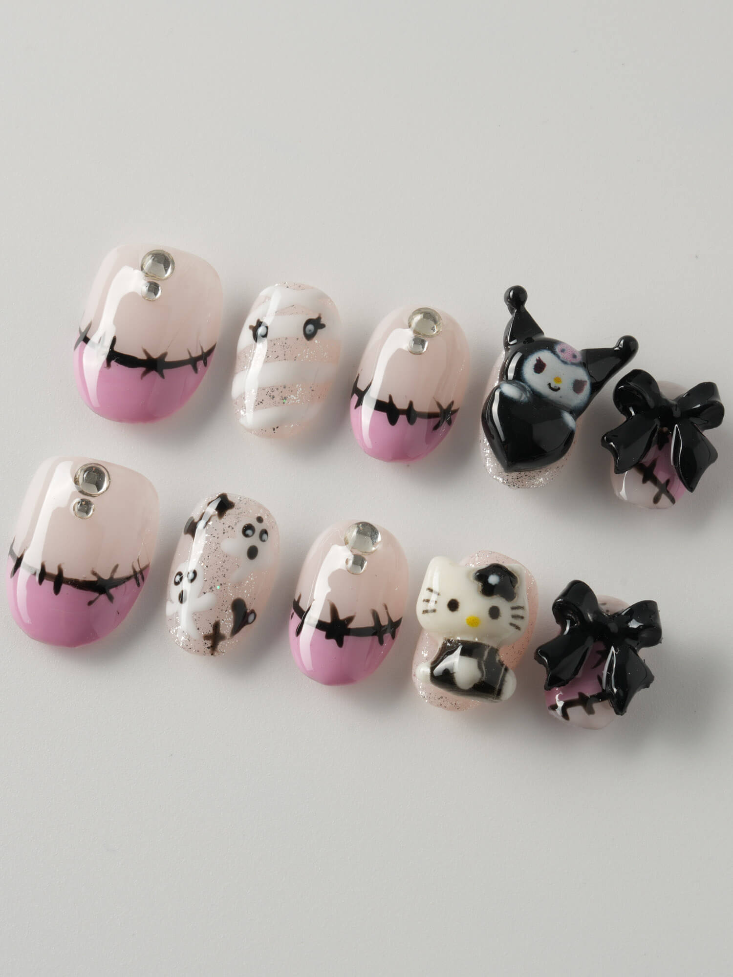 Halloween KK - Joyeenails - HW028 - XS / Extra Short Oval - XS / Extra Short Oval