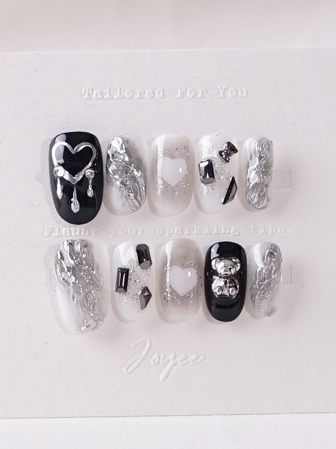 Dark Ice - Joyeenails - DO035 - XS / Short Oval