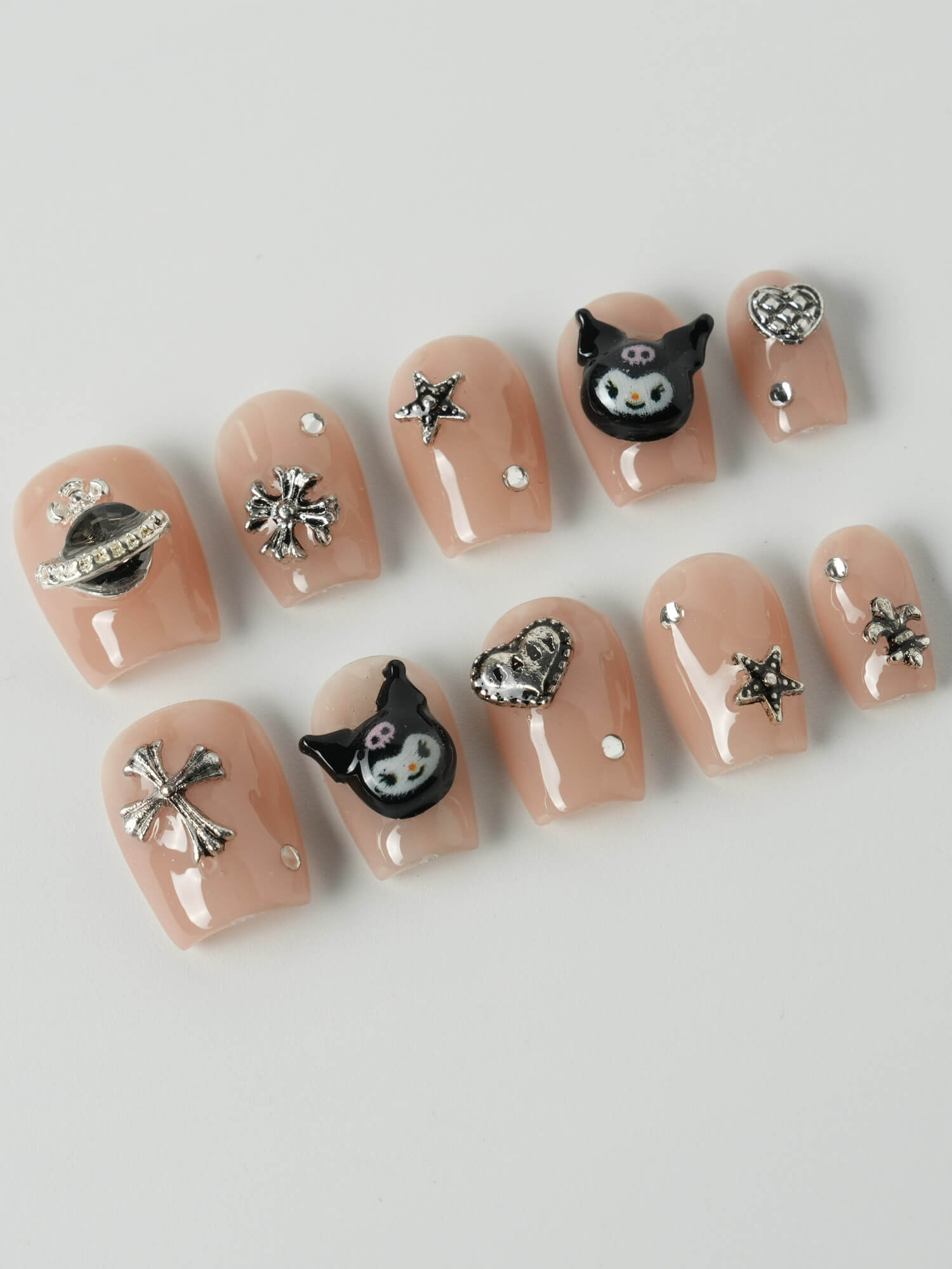 Kuromi Pop - Joyeenails - ANA42 - XS / Extra Short Coffin