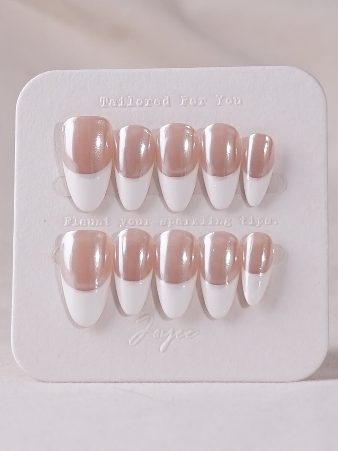 Clean French - Joyeenails - FT005 - XS / Extra Short Almond