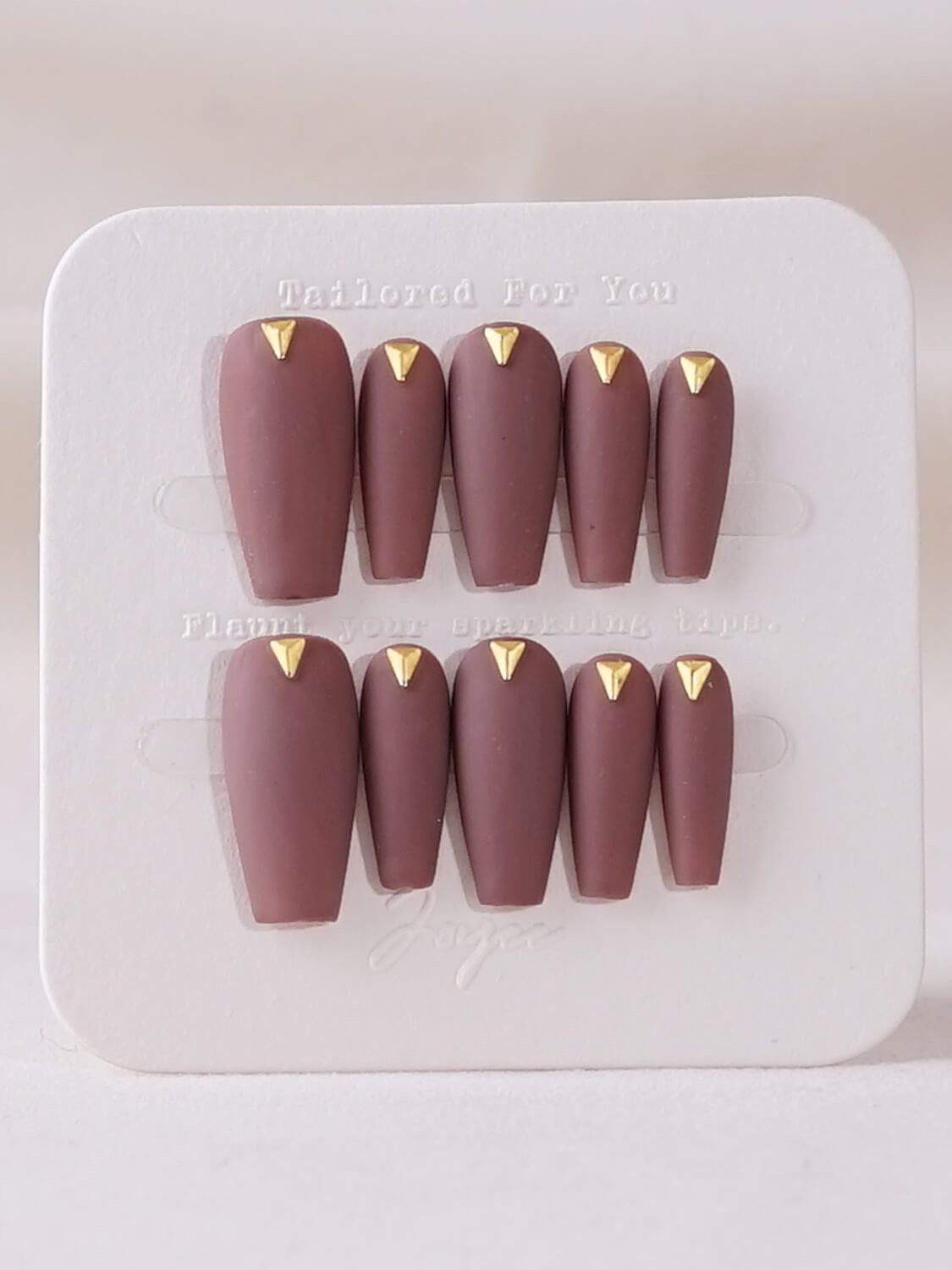 Matte Mocha T - Joyeenails - BA009 - XS / Medium Coffin