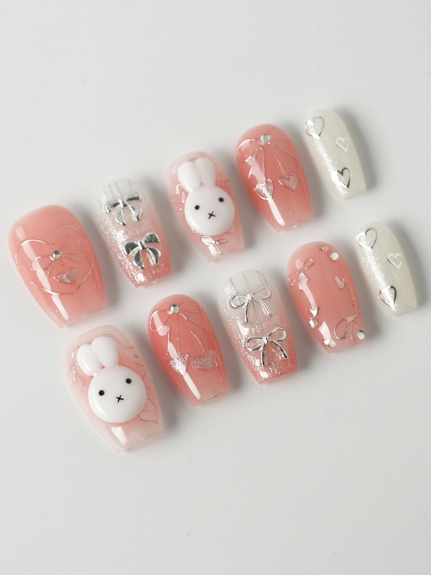 Miffy Sweetie - Joyeenails - XM024 - XS / Short Coffin