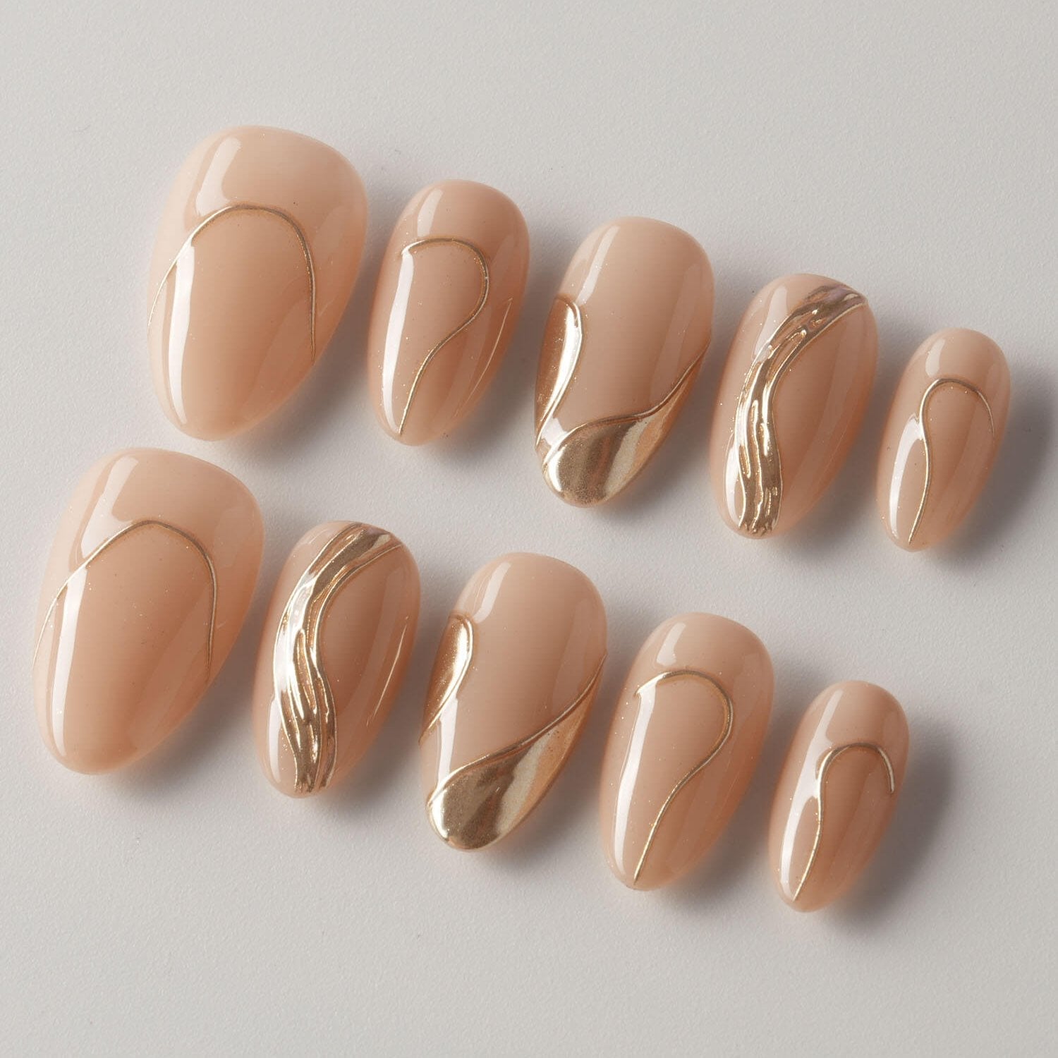 Poetic Glamour Nude - Joyeenails - SA032 - XS / Extra Short Almond