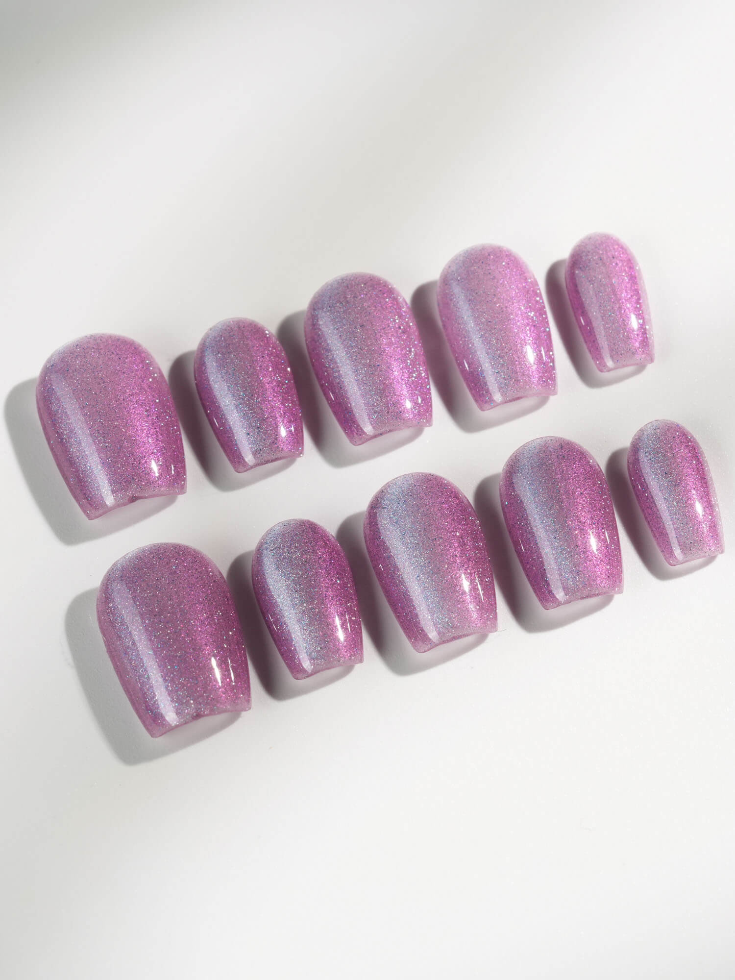 Purple planet - Joyeenails - CE057 - XS / Extra Short Coffin