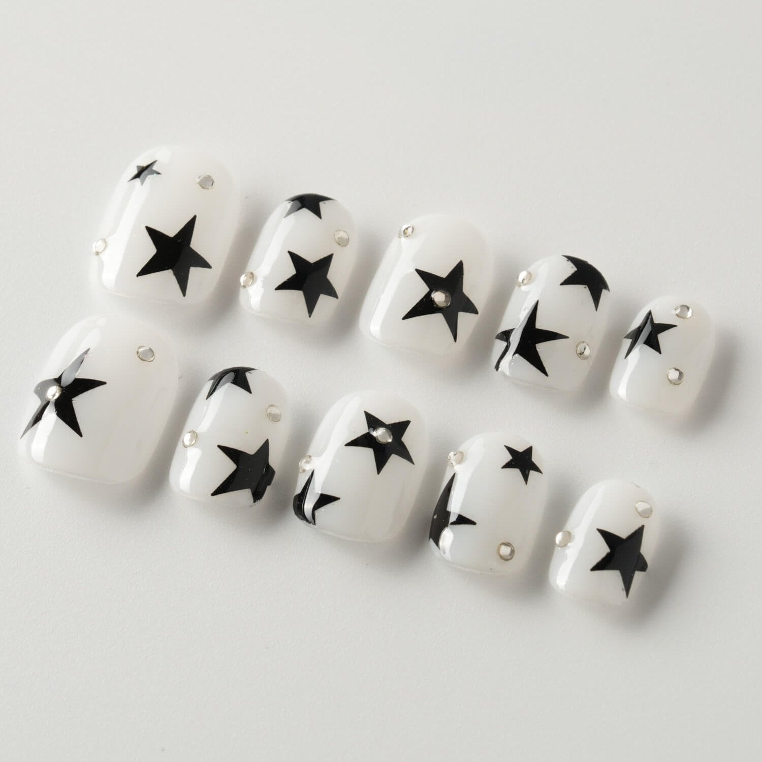 Rock Stars - Joyeenails - SA046 - XS / Extra Short Squoval