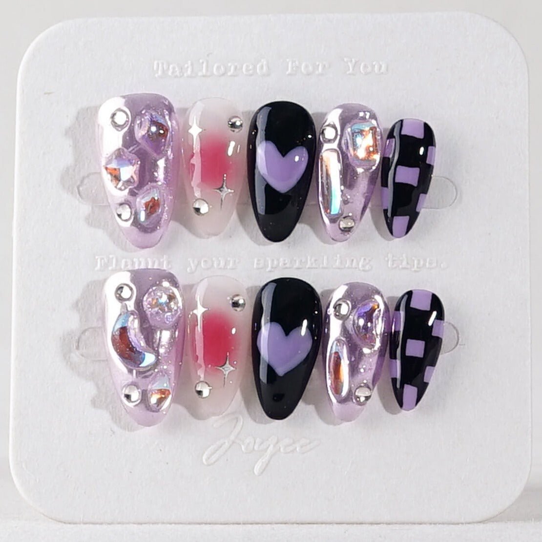 Purple Frost - Joyeenails - DO028 - XS / Short Almond