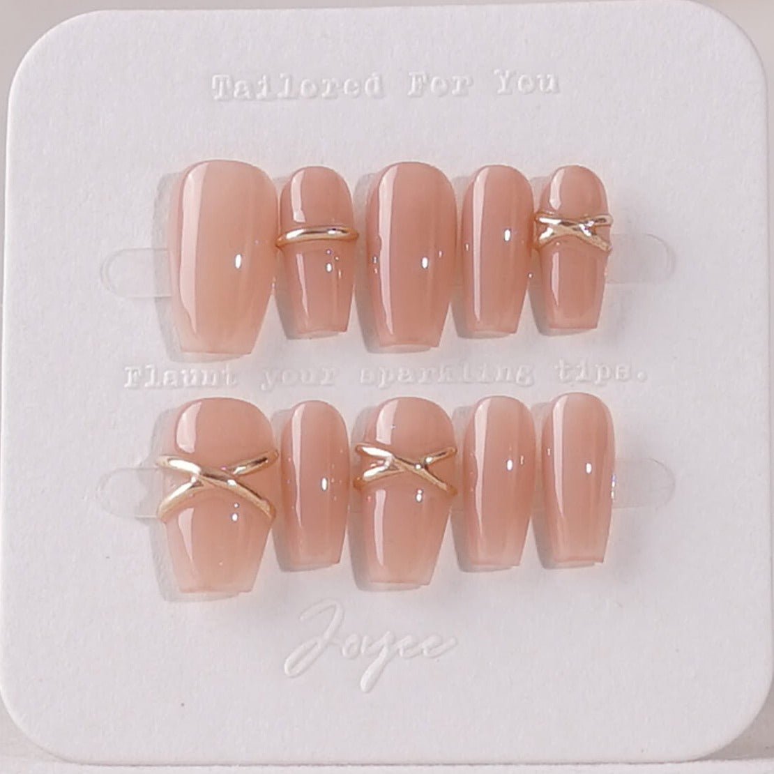 Celestial Union Nude color - Joyeenails - SA034 - XS / Short Coffin