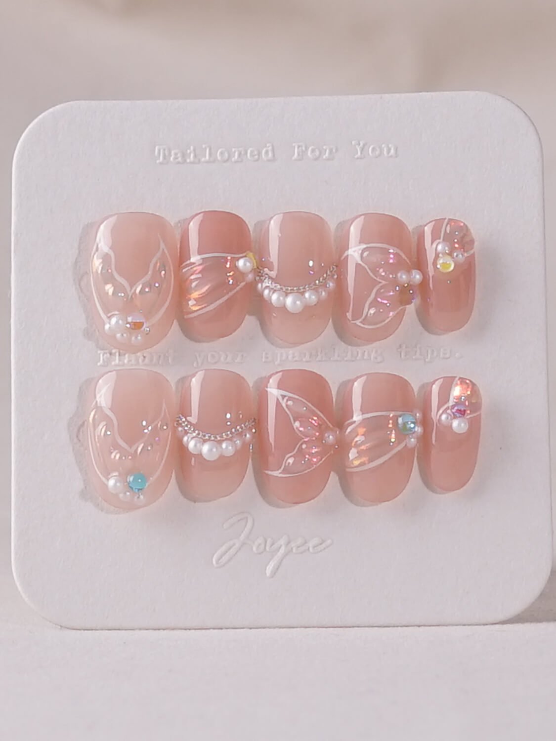 Mermaid - Joyeenails - LX023 - XS / Short Oval