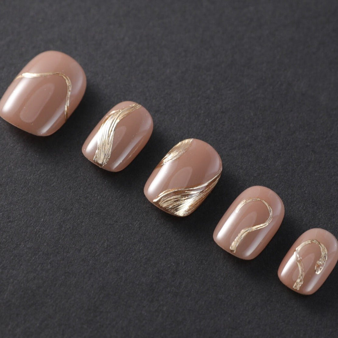 Poetic Glamour Nude - Joyeenails - SA032 - XS / Extra Short Squoval