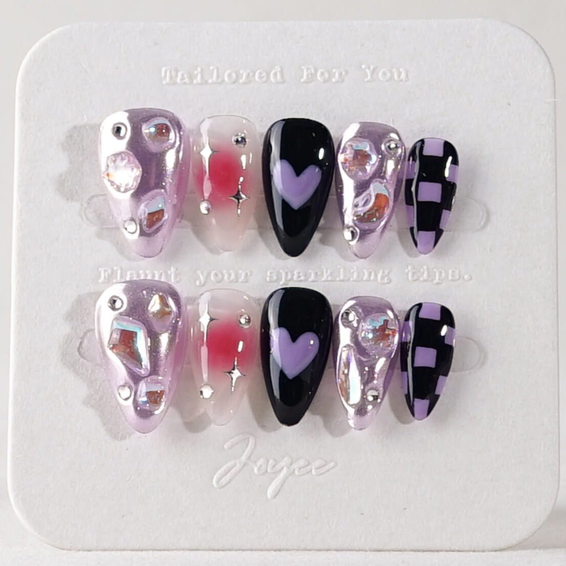 Purple Frost - Joyeenails - DO028 - XS / Short Stiletto