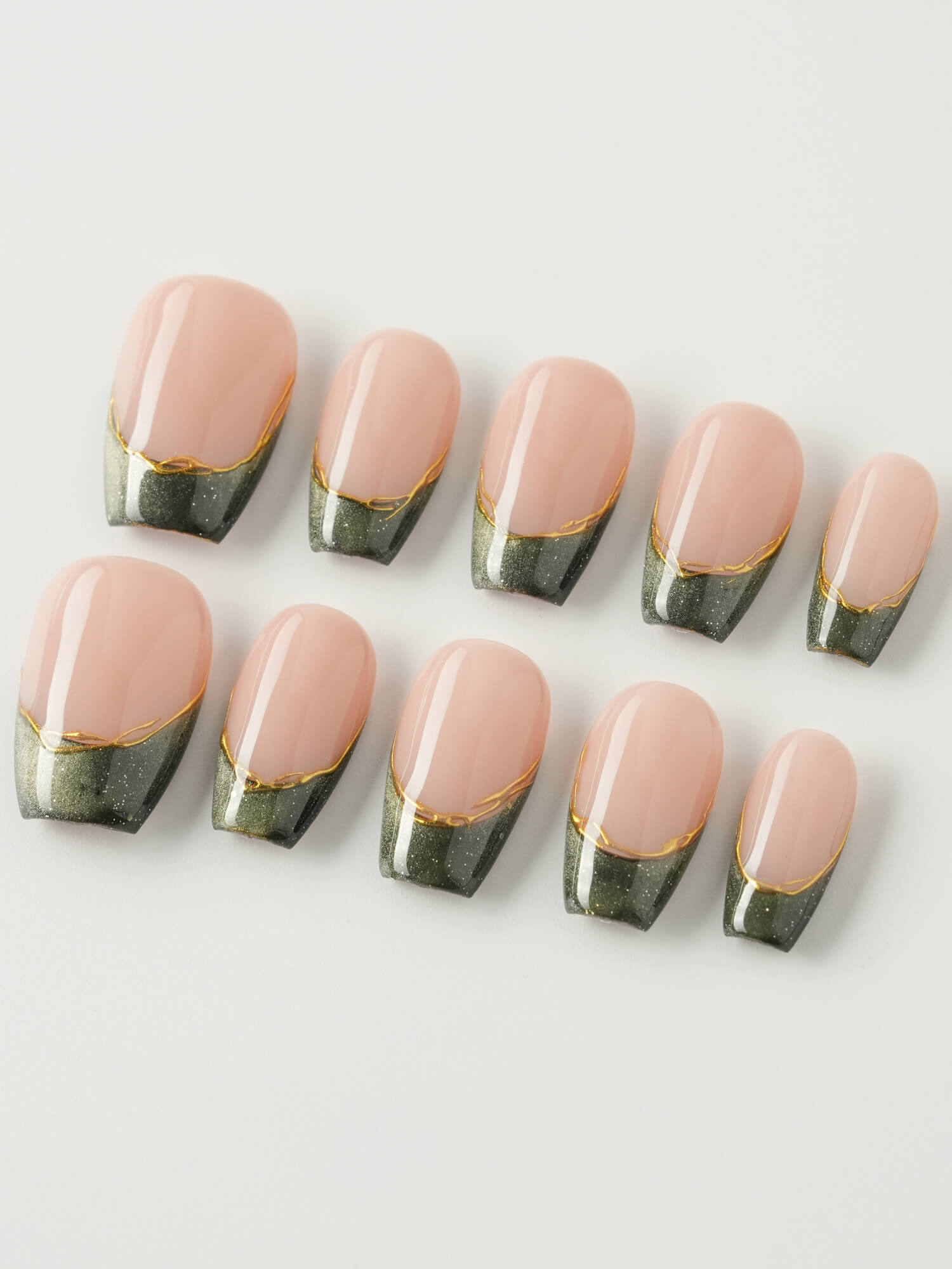 Silk Green - Joyeenails - FT046 - XS / Short Coffin