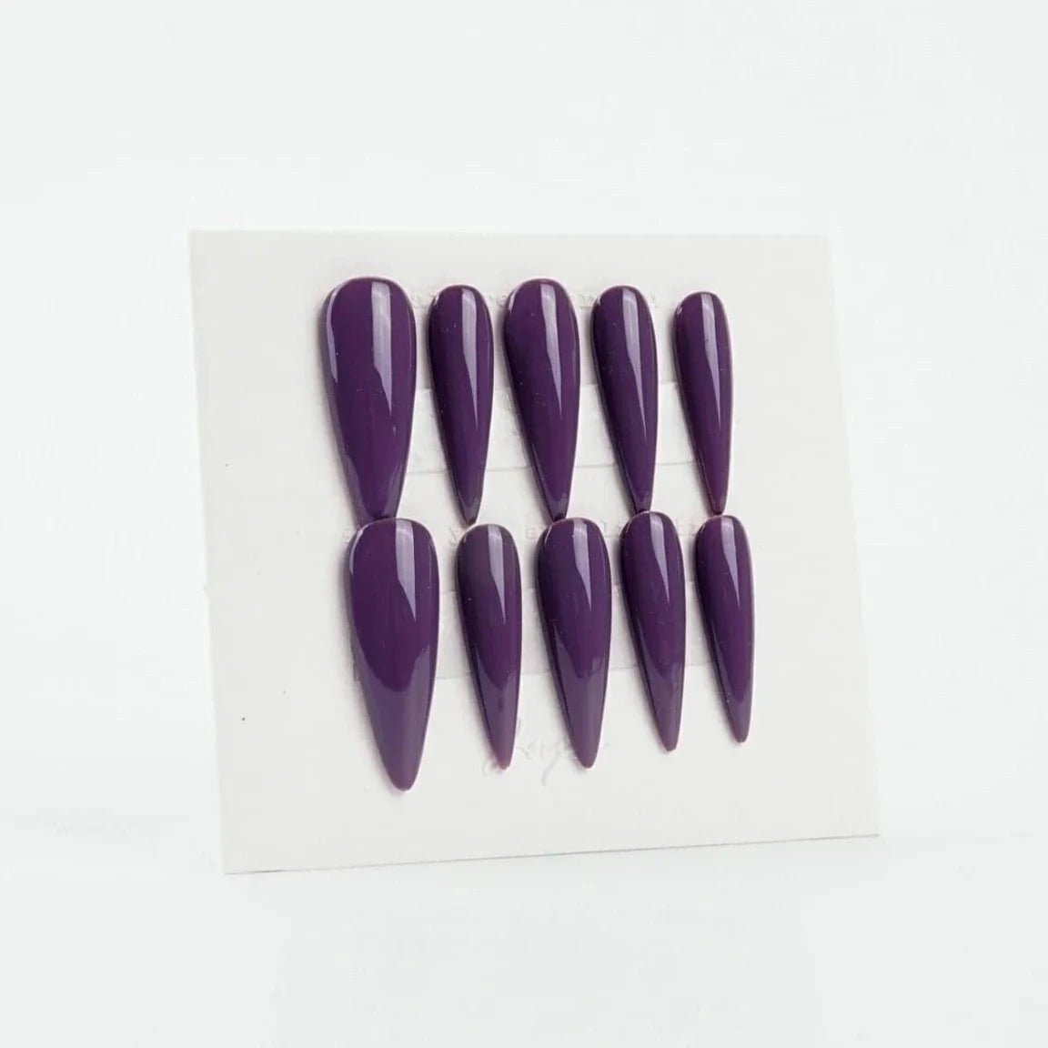 Solid Gel Long Stiletto - Joyeenails - BA001 - Purple / XS / Short Stiletto