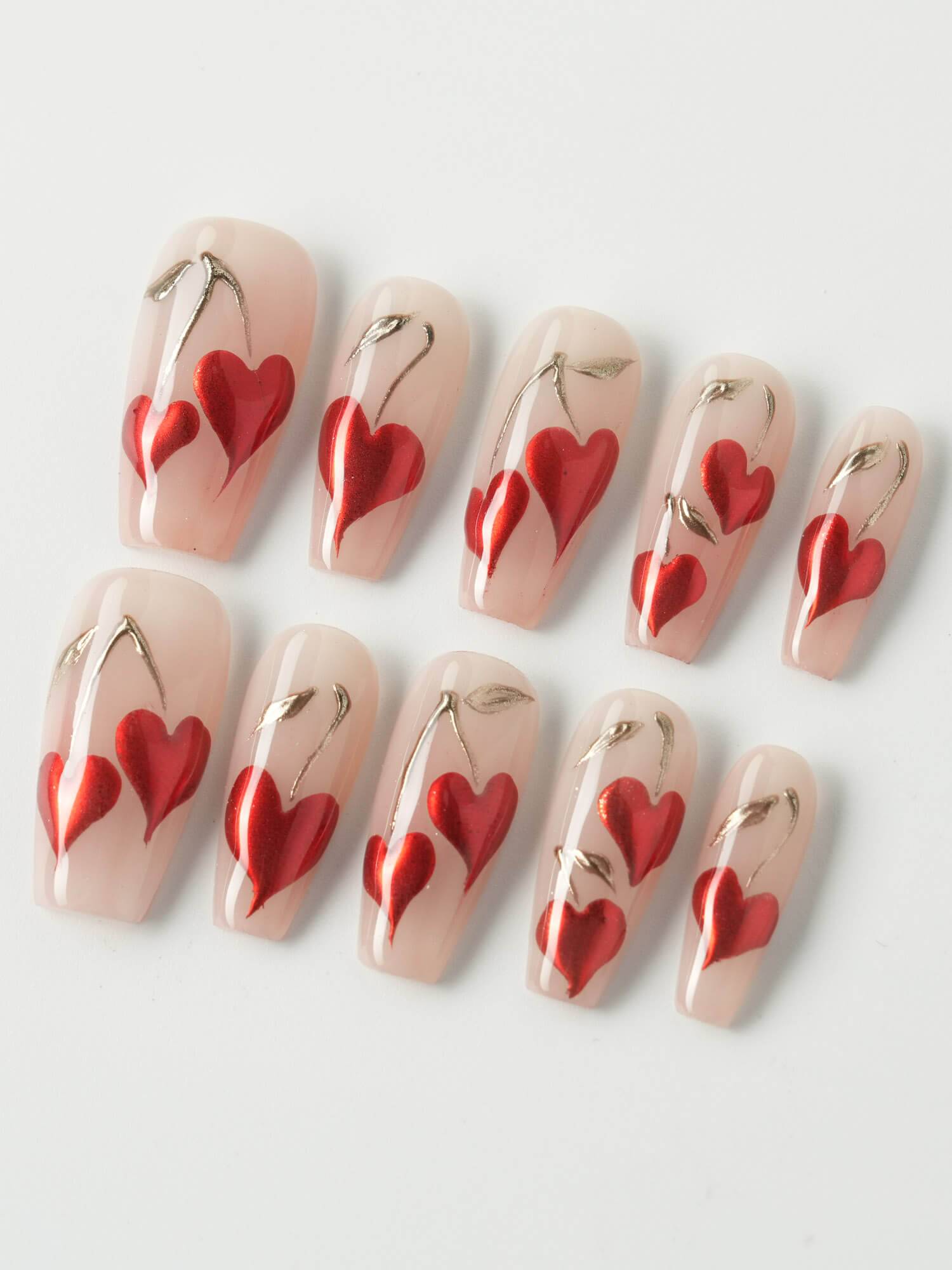 Sweet Cherry - Joyeenails - XM027 - XS / Medium Coffin